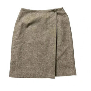 Brooks Brothers 100% Pure Wool Wrap Skirt Sizes 10